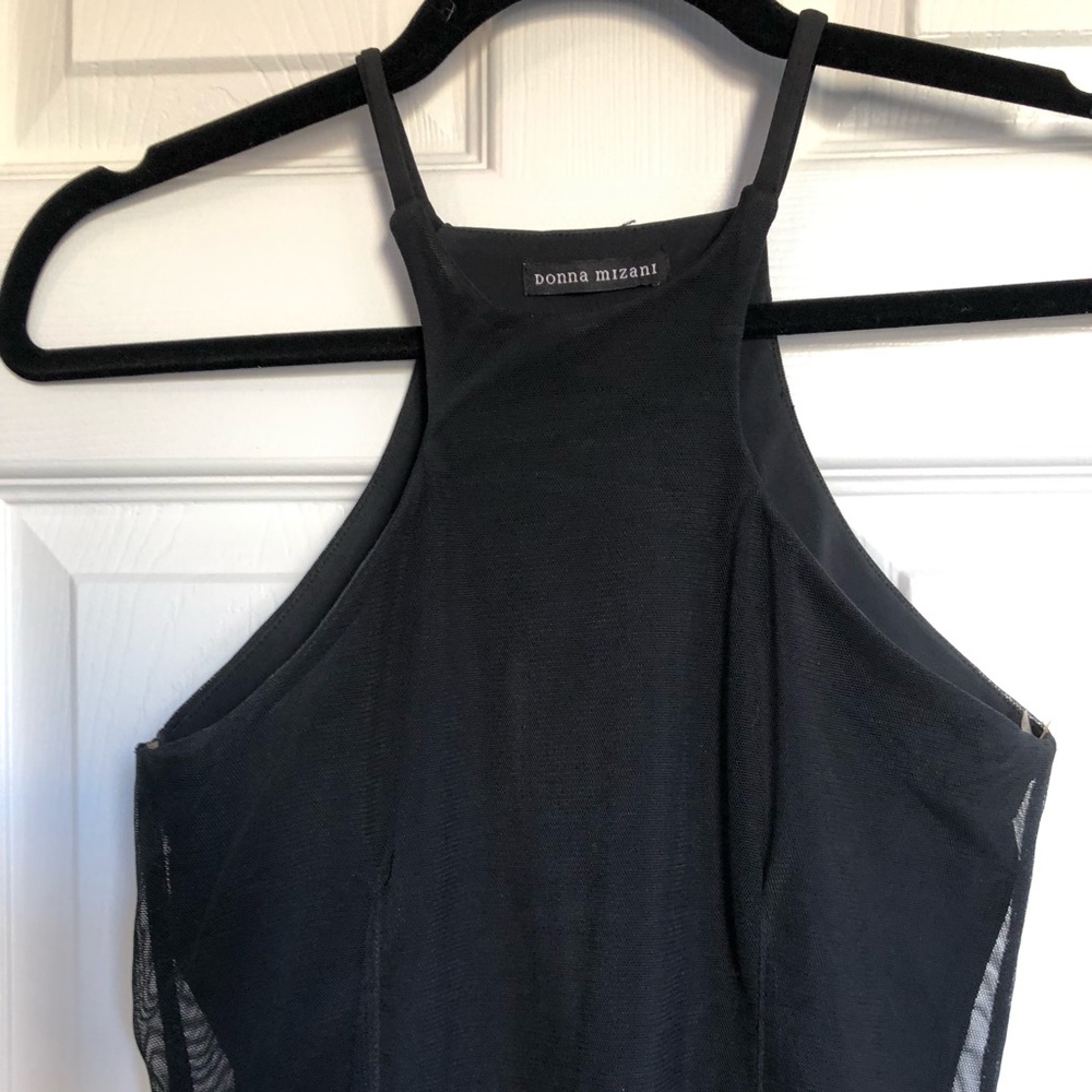 Sexy LBD with asymmetrical mesh hem - Picture 2 of 5
